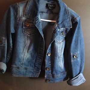Toxik3 cropped jean jacket